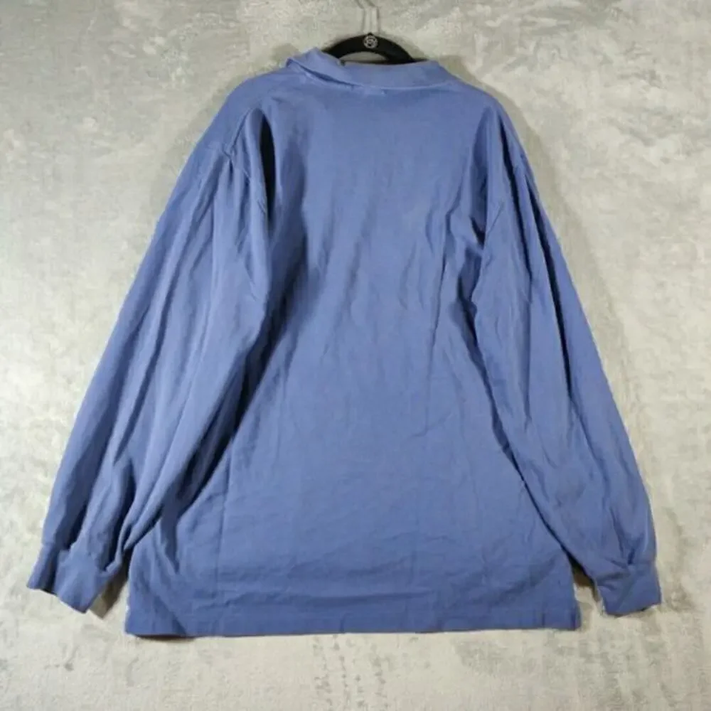 Polo Ralph Lauren Shirt Mens Extra Large Blue‎ Polo Long Sleeve Casual Preppy